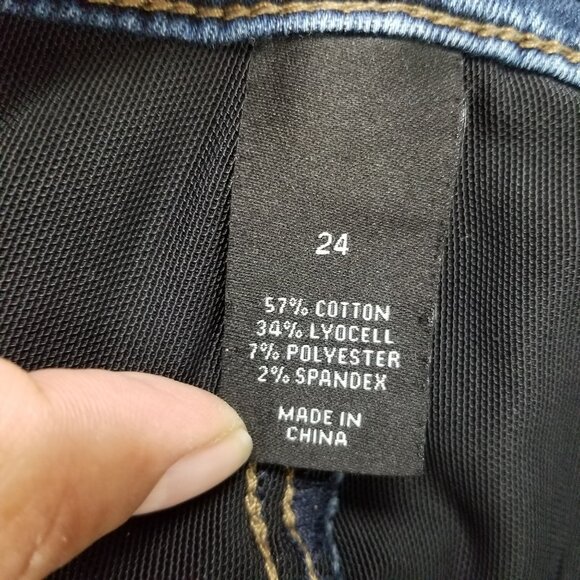 Lane Bryant Jeans Womens 24 Plus Blue Super Stretch Ankle Denim - Picture 13 of 15